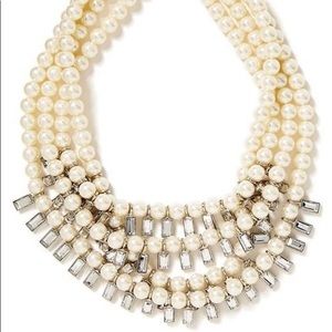 BR Multi-strand pearl & crystal necklace